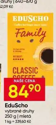 Hruška EduScho vybrané druhy 250 g mletá nabídka