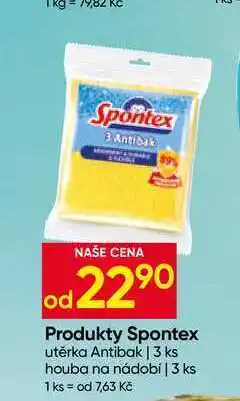 Hruška Produkty Spontex utěrka Antibak 3 ks nabídka