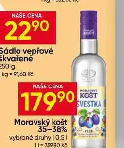 Hruška Moravský košt 35-38% vybrané druhy nabídka