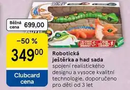 Tesco Robotická ještěrka a had sada, spojení realistického designu a vysoce kvalitní technologie nabídka