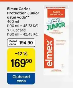 Tesco Elmex Caries Protection Junior ústní voda nabídka