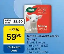Tesco Tento Kuchyňské utěrky Strong, 2 role, 3 vrstvy nabídka