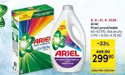 Tesco Ariel Prací prostředek, 60-63 PD, dva druhy nabídka