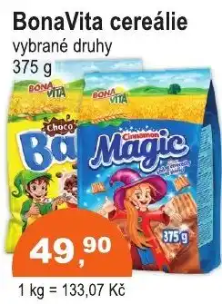 COOP DISKONT BonaVita cereálie vybrané druhy nabídka