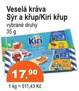 COOP DISKONT Kiri krup sýr a krup nabídka