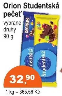 COOP DISKONT Orion Studentská pečeť nabídka