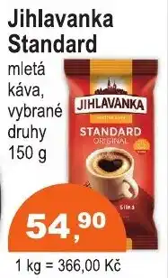 COOP DISKONT Jihlavanka mletá káva, vybrané druhy nabídka