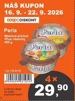 COOP DISKONT Perla Máslová příchuť /Plus vitamíny nabídka