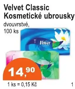 Velvet Classic Kosmetické ubrousky
