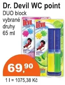 COOP DISKONT Dr. Devil WC point DUO block nabídka
