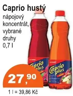COOP DISKONT Caprio hustý nápojový koncentrát nabídka