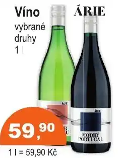 COOP DISKONT Árie vino vybrané druhy nabídka