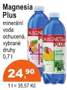 COOP DISKONT Magnesia Plus minerální voda ooučená, vybrané druhy nabídka