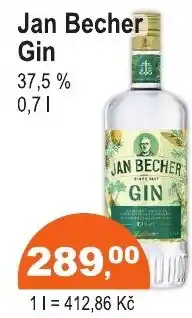 COOP DISKONT Jan Becher Gin nabídka