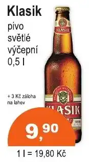 COOP DISKONT Klasik pivo světlé výčepní nabídka