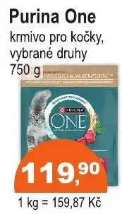 COOP DISKONT Purina One krmivo pro kočky, vybrané druhy nabídka