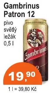 COOP DISKONT Gambrinus Patron 12 nabídka