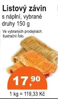 COOP DISKONT Listový závin nabídka