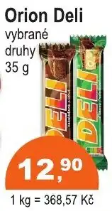 COOP DISKONT Orion Deli vybrané druhy nabídka