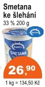 COOP DISKONT Ranho smetana ke šlehání nabídka