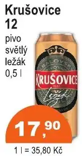 COOP DISKONT Krušovice pivo světlý ležák nabídka