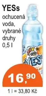 COOP DISKONT Yes ochucená voda nabídka