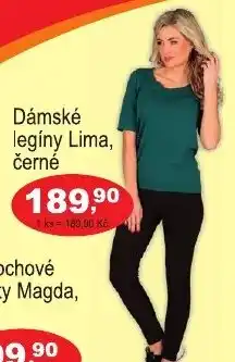 COOP DISKONT Lima dámské legíny, černé nabídka