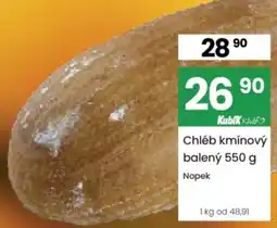 Kubík potraviny Kubík Chléb kmínový nabídka