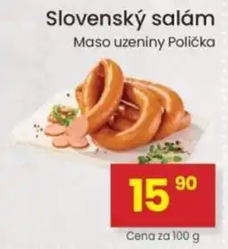 Kubík potraviny Slovenský salám Maso uzeniny Polička nabídka