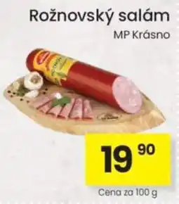Kubík potraviny Rožnovský salám MP Krásno nabídka