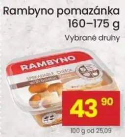 Kubík potraviny Rambyno pomazánka nabídka
