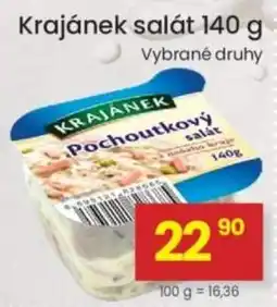 Kubík potraviny Krajánek pochoutkový salát nabídka