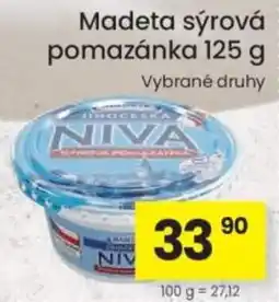 Kubík potraviny Niva sýrová pomazánka nabídka
