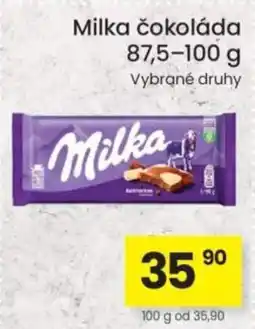 Kubík potraviny Milka čokoláda nabídka