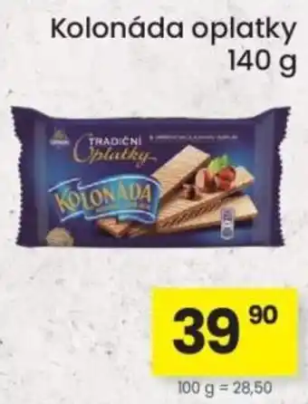 Kubík potraviny Kolonáda oplatky nabídka