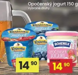Kubík potraviny Krajanka opočenský jogurt nabídka