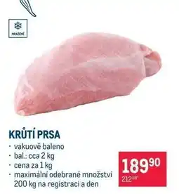 Makro Krůtí prsa nabídka