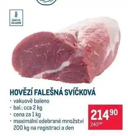 Makro Hovězí falešná svíčková nabídka