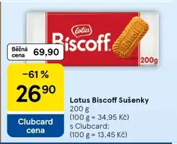 Tesco Lotus Biscoff sušenky nabídka