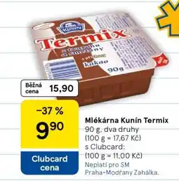 Tesco Mlékárna Kunín Termix nabídka