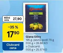 Tesco Giana olivy nabídka