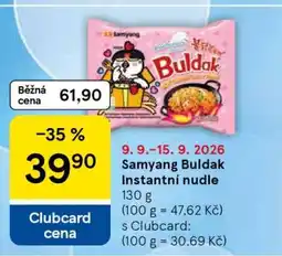 Tesco Samyang Buldak Instantní nudle nabídka