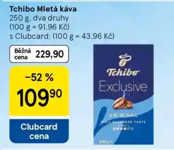 Tesco TCHIBO mletá káva nabídka