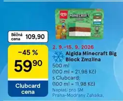 Tesco Algida Minecraft Big Block Zmrzlina nabídka