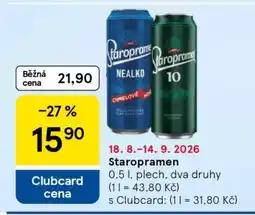 Tesco Staropramen nabídka