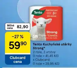 Tesco Tento Kuchyňské utěrky Strong nabídka