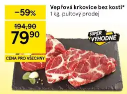 Tesco Vepřová krkovice bez kosti nabídka