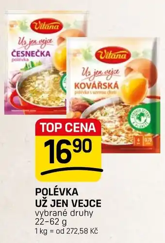Vitana polévka už jen vejce