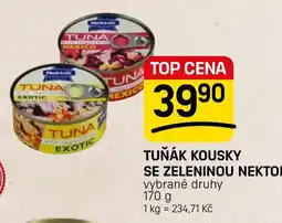 Flop Nekton tuňák kousky se zeleninou nabídka