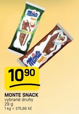 Flop Monte snack nabídka